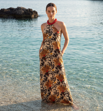 Load image into Gallery viewer, 13-CECILIA-LONG DRESS WITH NEKLACE