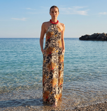 Load image into Gallery viewer, 13-CECILIA-LONG DRESS WITH NEKLACE